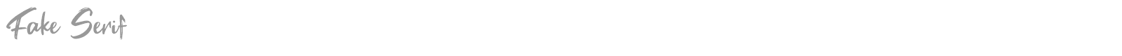 Fake Serif font preview